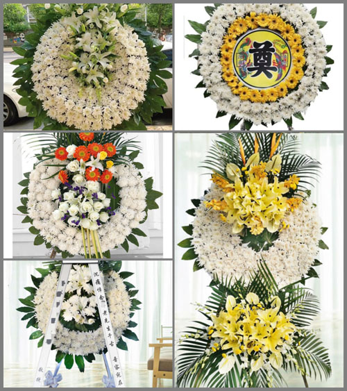 广东东莞市常平镇袁山贝村花圈速递